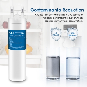 contaminants reduction with GlacialPure water filters